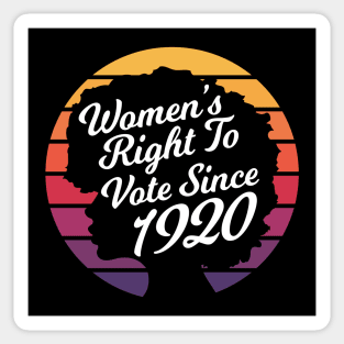 Womens Right To Vote Since 1920 Election Gift Sticker